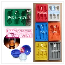 8 шт./компл. Звездные войны плесень кубик льда лоток силиконовые формы для льда Форма для шоколадного фондана создатели мороженого