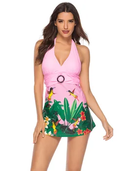 

2019 Ruffled Moda Praia Brazilian Bikini Designer Split Double Push Up Bikini Maios Conservative Swimsuits Seafolly