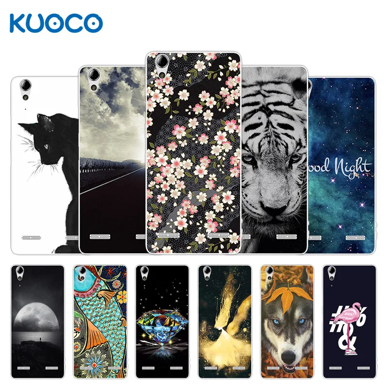 

Silicone Cover for Lenovo A 6000 A6000 / A 6010 A6010 Plus K3 / K30 K30-t K30-w Tiger Design Case for A 6000 A6010 Plus