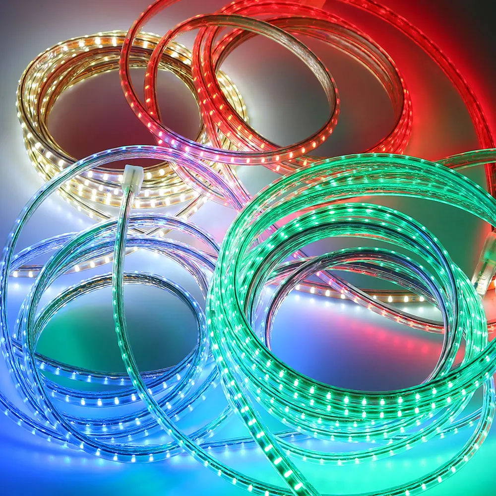 #Best SMD 3014 AC220V led strip light 120 Leds m IP67 waterproof led Strips with EU Power Plug Flexible Lighting for Home Party