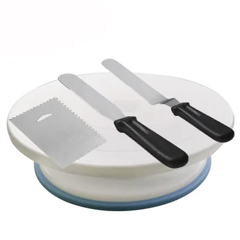 

Cake Turntable Set Turntables Plastic Baking Tools For Cakes Lace Decorating Tool Moldes Reposteria Decoration Slip proof