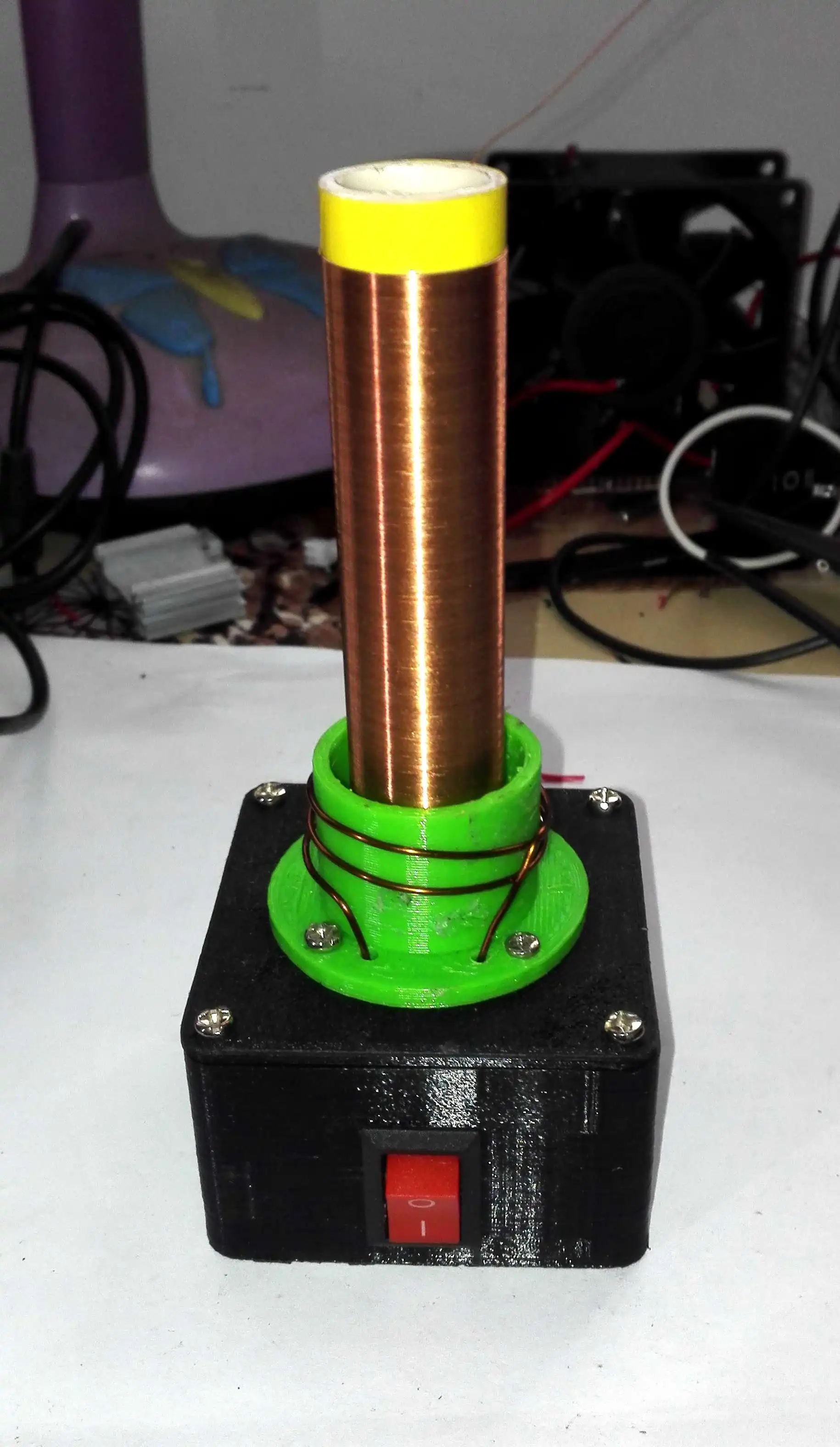 Электронные игрушки dc 12V tesla coil обучающий эксперимент Беспроводная передача мощности с светящейся трубкой световой индикатор светильник