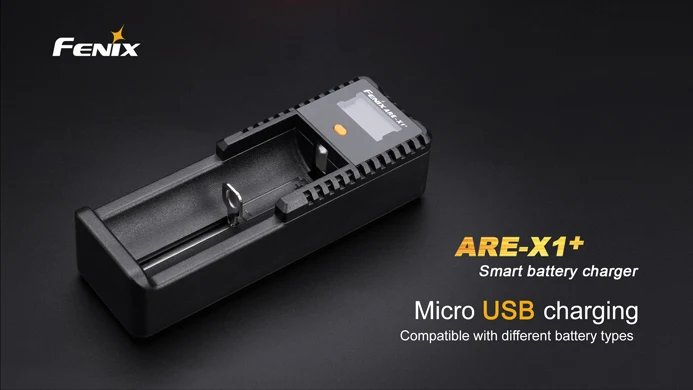 Оригинальный Fenix ARE-X1 + Smart батарея зарядное устройство ЖК-дисплей литий-ионный NiMH NiCD USB умный батарея зарядное устройство для 26650 18650 AA AAA