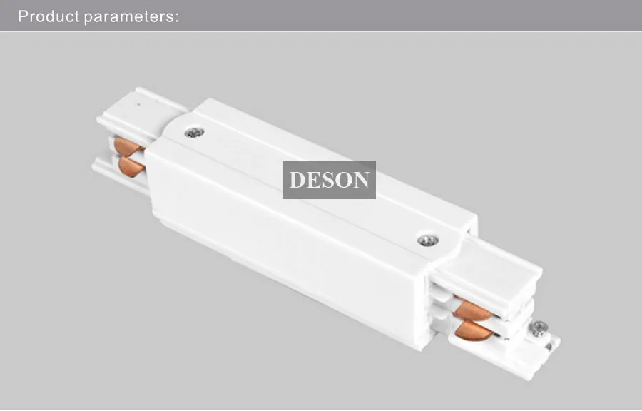 3 фазы 4 провода квадратный светодиодный Трек Светильник рельс средних кормовых прямой разъем алюминиевый трек аксессуары треков Столярный белый