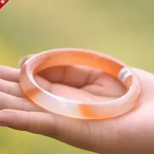 Цвет красный агат Халцедон Браслет