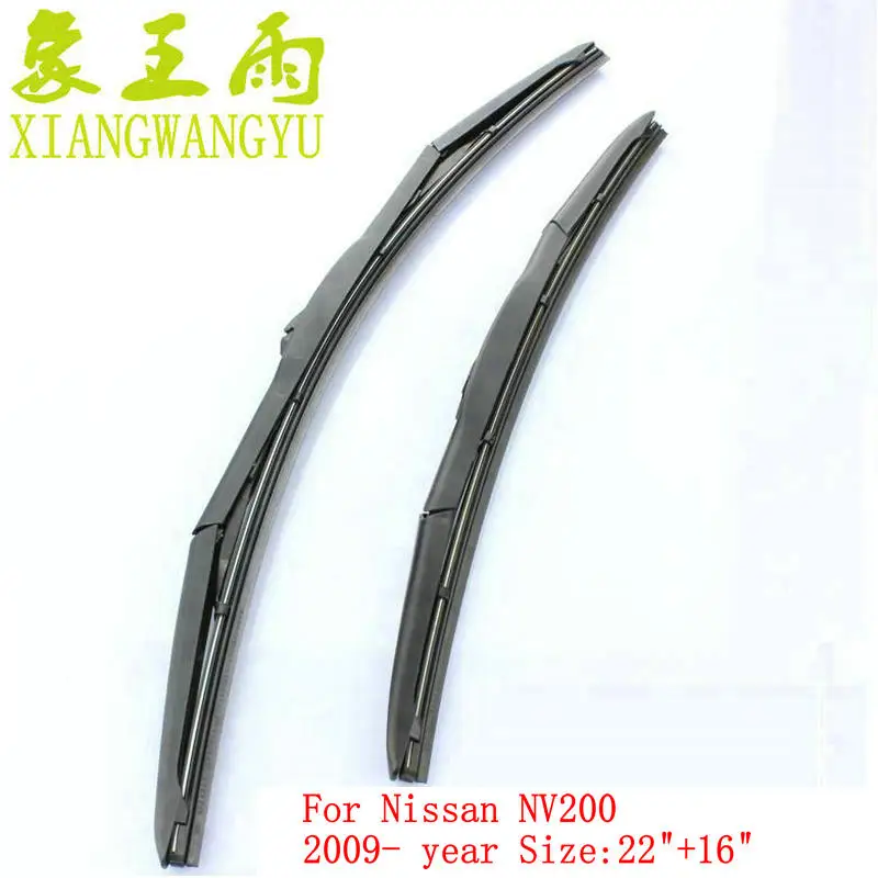 Car wiper blade for Nissan NV200 (From 2009 onwards) 22"+16" 2pcs/PAIR fit standard J hook wiper