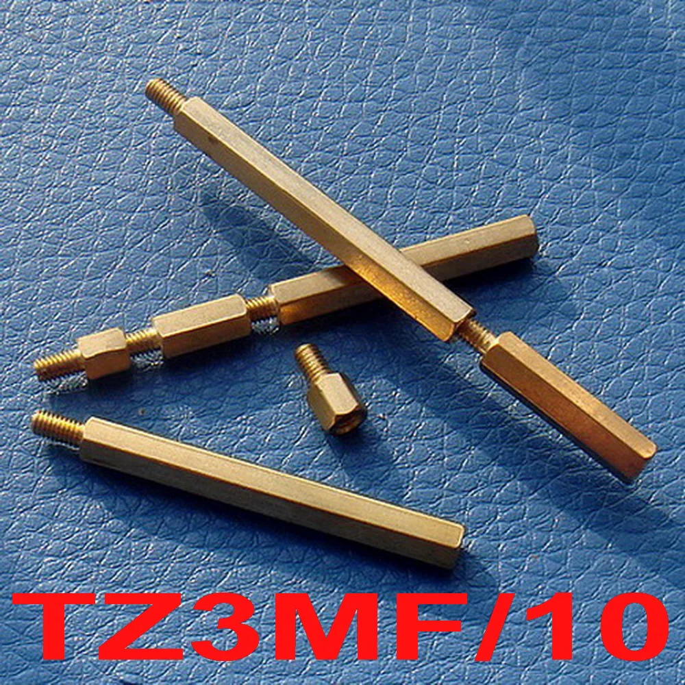 

( 50 pcs/lot ) 10mm PCB Spacer Hex Stand-Off Pillar, Male-Female.