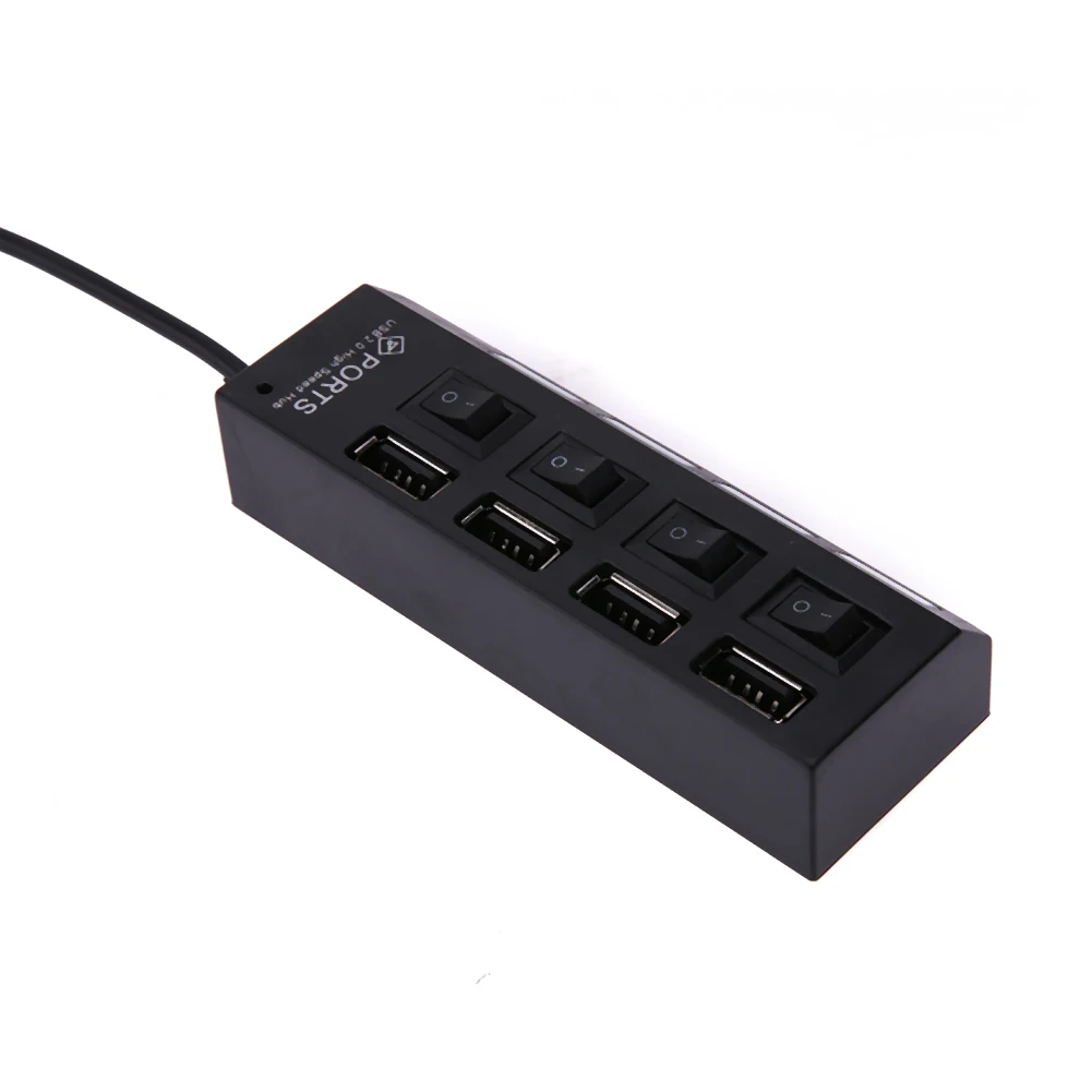 Высокая Скорость 4 Порты и разъёмы USB разветвитель 2,0 концентратор Usb зарядка для док-станции Быстрый Зарядное устройство для телефона со