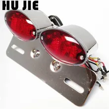 МОТОЦИКЛ хром кошачий глаз хвост сигнальная лампочка номерной знак для уличный мотоцикл скутер крейсер Чоппер Кроссовый мотоцикл ATV внедорожный