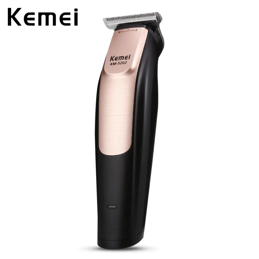 Kemei 2 в 1 перезаряжаемый портативный триммер для волос Бритва для стрижки волос с точностью волос беспроводной триммер Регулируемая машинка для стрижки волос