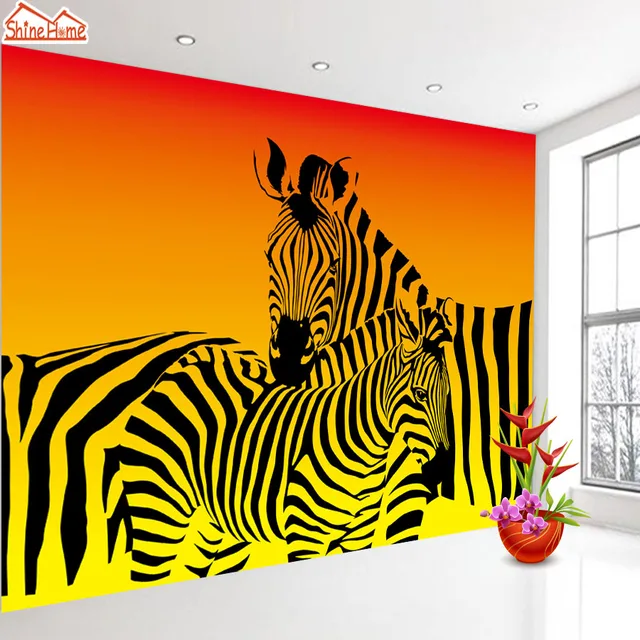 Gambar Kustom Wallpaper Dinding 3d Retro Abstrak Bar ...