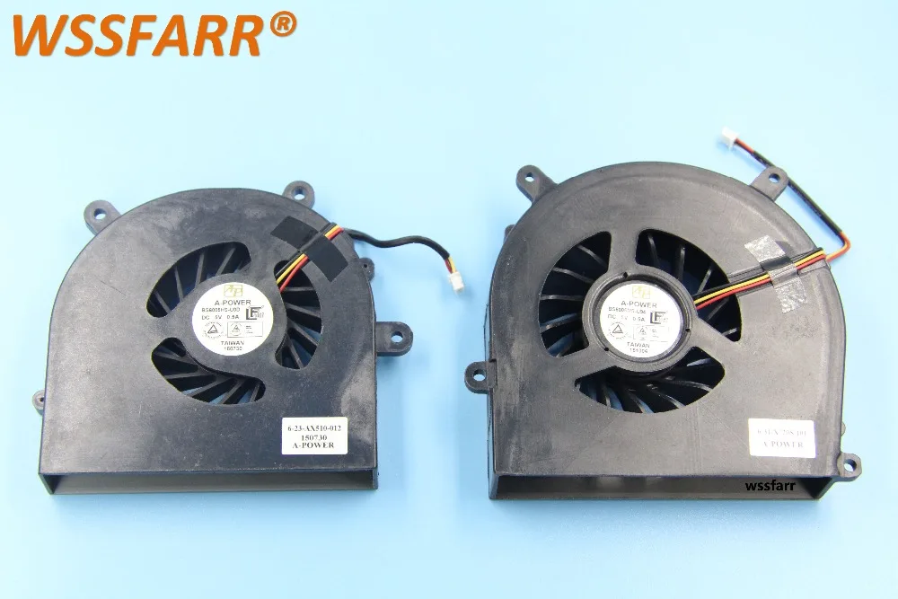 GPU и Процессор вентилятор для Clevo Sager P150EM P150HM P170HM P170EM P150SM P170SM NP8150 6-23-AX510-012 6-31-X720S-101