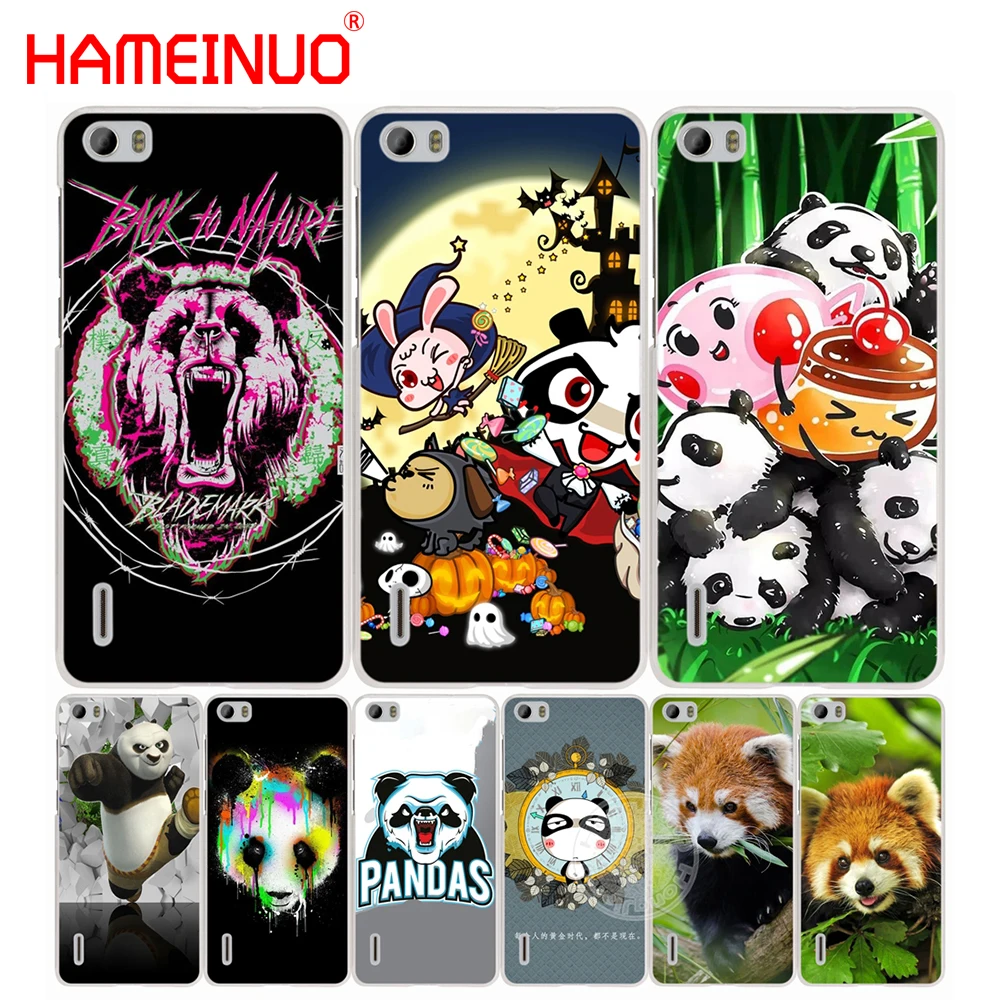 HAMEINUO Giant panda cell phone Cover Case for huawei honor 3C 4A 4X 4C 5X 6 7 8 Y3 Y5 Y6 2 II Y560 Y7 2017 | Мобильные телефоны и