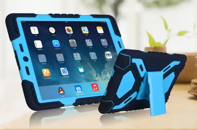 Для Apple ipad 6/для ipad Air 2 Pepkoo Spider case военный, повышенная нагрузка водонепроницаемый пылезащитный/ударопрочный чехол для планшета - Цвет: 1