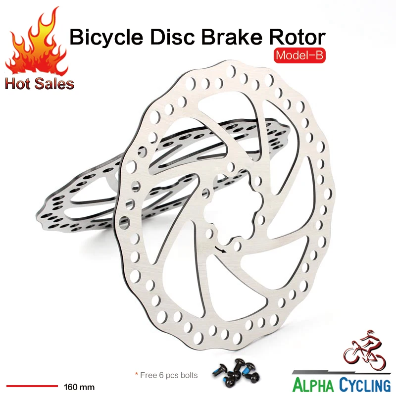

Bicycle Disc Brake Rotor 160mm size, 6 inches DH rotor 1 pc with 6 bolts, made in Giant Factory, Bike Disc Brake Rotor