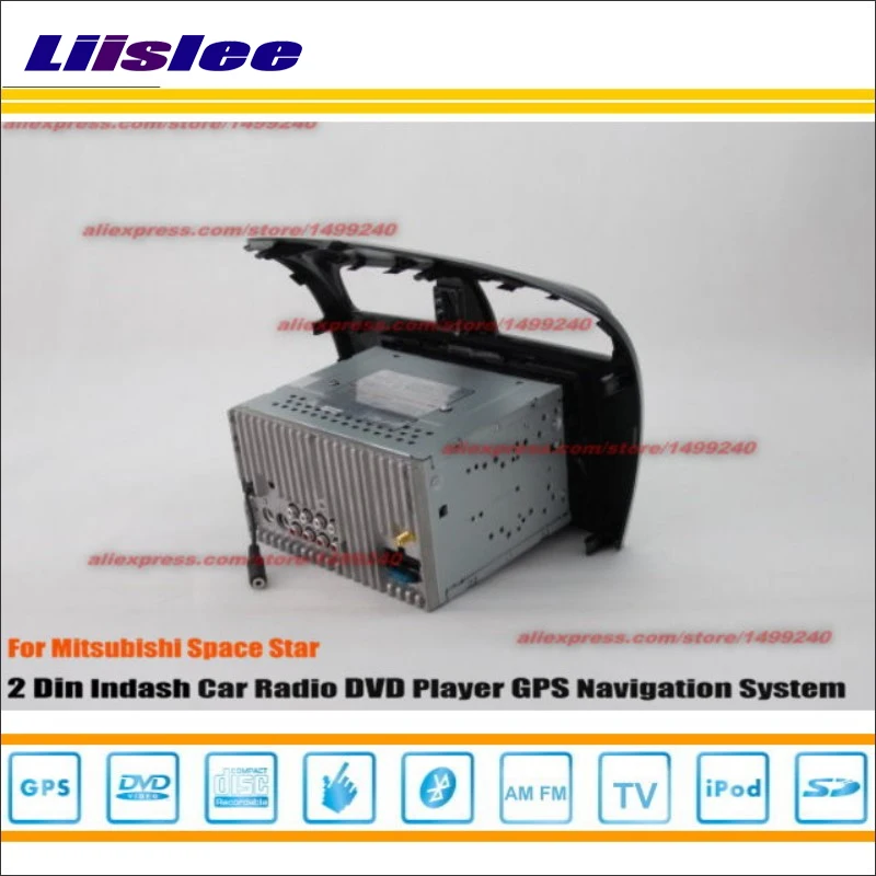 Best Liislee Car Radio CD DVD Playe For Mitsubishi Space Star 2012~2014 GPS Navi Navigation System Double Din Audio Installation Set 4