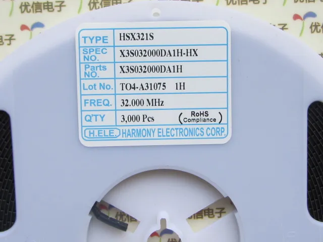 200 шт./лот высокое качество 3225 SMD кварцевый генератор 32 МГц+-20 ppm 12Pf пассивный кварцевый генератор