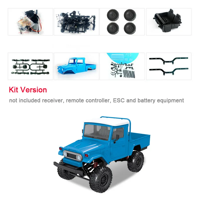 WPL RC автомобиль MN 45 комплект RTR 1/12 Масштаб 2 4 г 4WD несколько цветов Rc светодиодный
