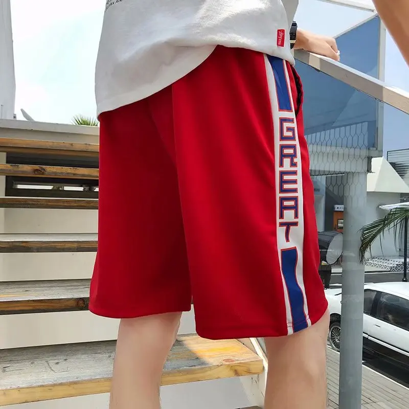 

Men's Shorts Striped New Style Pocket Overalls Fashion Sports New Male Summer Soft Cool Loose Outdoor Streetwear
