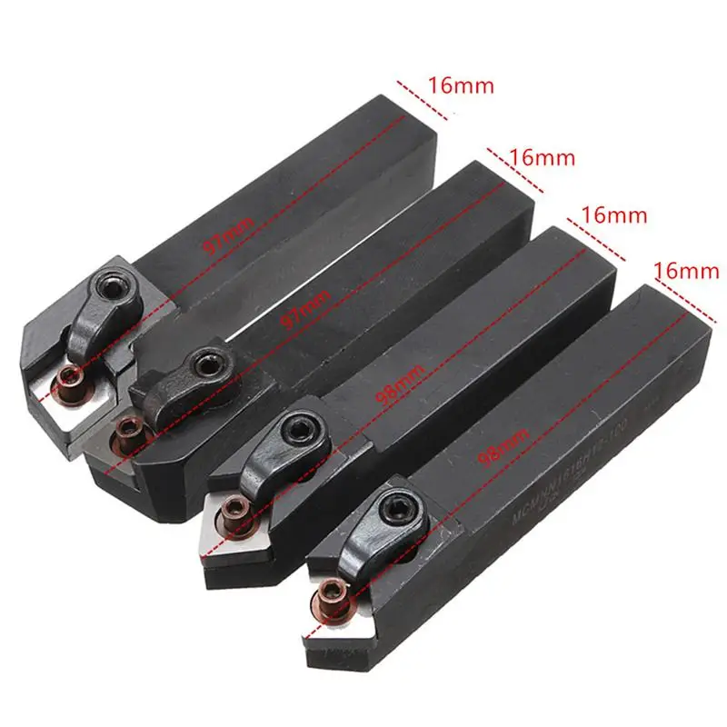 US $36.55 4pcs Mcmnn1616h12 Mcgnr1616h12 Mcmnn1616h12 Mcgnl1616k12 Lathe Turning Tool Holder With 10pcs Cnmg120408 Carbide Insert Durable