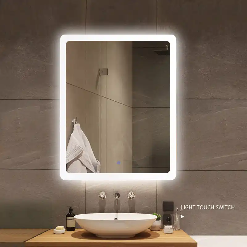 Led Touch Screen Bathroom Mirror Hd Anti Fog Wall Mirrors Smart Toilet Vanity Mirror Transverse Or Vertical With Bluetooth Time Aliexpress