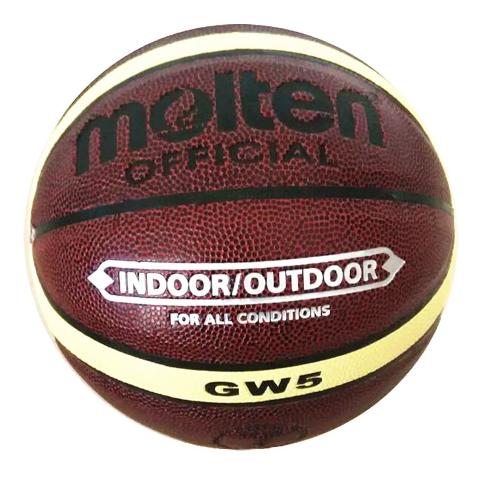 

Brand Basket Molten GW5 Basketball Ball PU Materia Leather Official Size 5 kid's Basketball Free Ball Pump+ Net Bag+ Needle