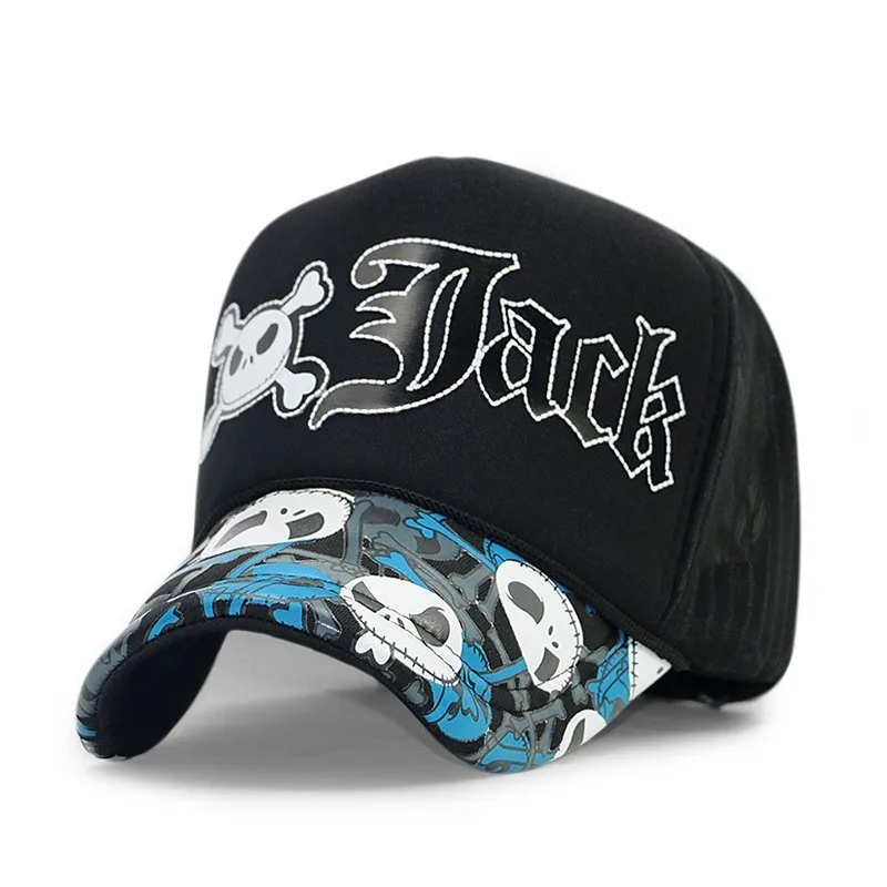 Летние солнцезащитные шляпы для взрослых, мужские крутые хип-хоп панк-рок кепки для грузовиков, женская модная сетчатая бейсболка s - Цвет: A39