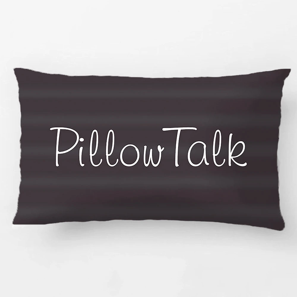 Pillow Talk Throw Cushion Wedding Decorative Cushion Cover Pillow Case