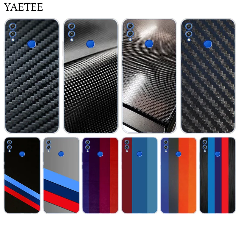 

Silicone Phone Back Case For Huawei Honor 9 8 10 lite 7X 6A 6X 6C Pro 8X Play 9i 9N 7S 8C 7A Pro Cover car carbon fibre