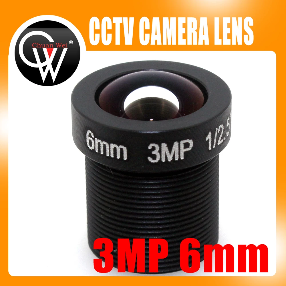 5 шт./лот 3MP 6 мм объектив HD CCTV плата объектива для ip камеры безопасности бесплатная