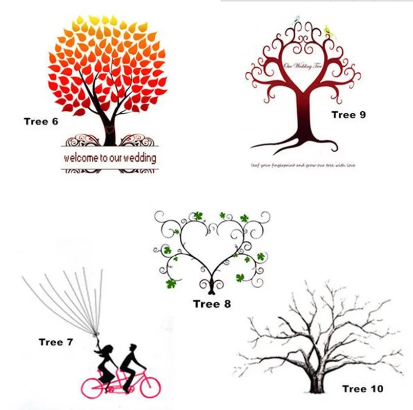 Новинка, 1 изделие, множество вариантов исполнения, свадебное дерево с отпечатками пальцев книга для подписей посетителей вечерние Выпускной знак