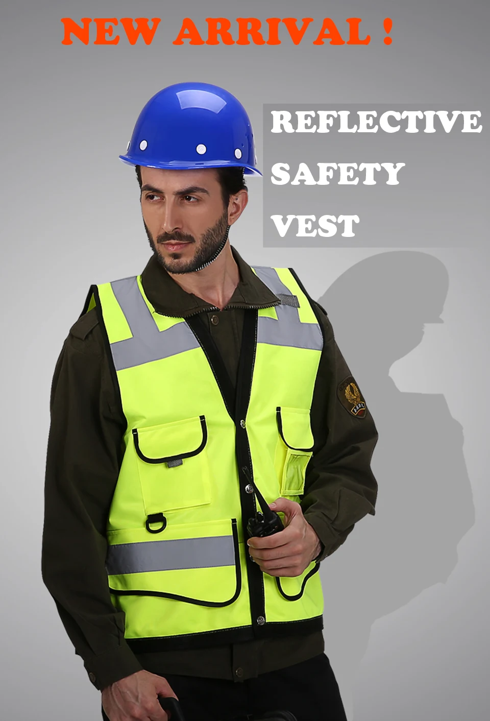 Hi vis желтые светоотражающие жилеты безопасности жилет