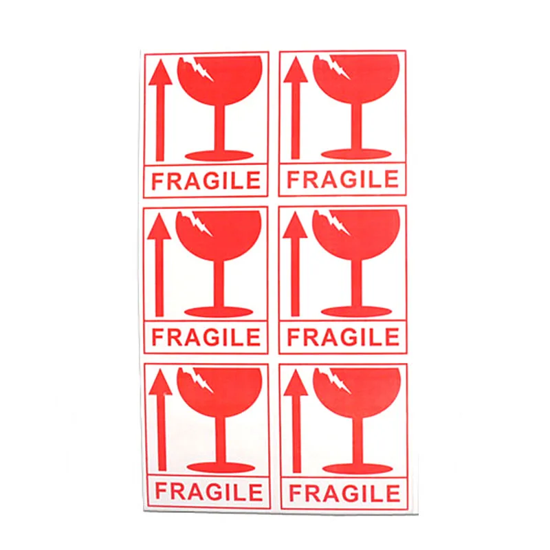 

270 Pieces Fragile Sticker 9cm X 8cm Be Careful of Fragile stickers