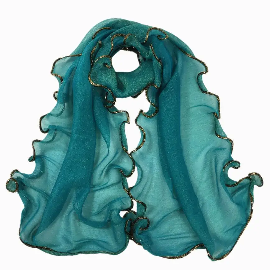 

Feitong Women Vintage Lace Gauze Solid Scarf Shawl Wrap foulard femme soie de marque de luxe #W37