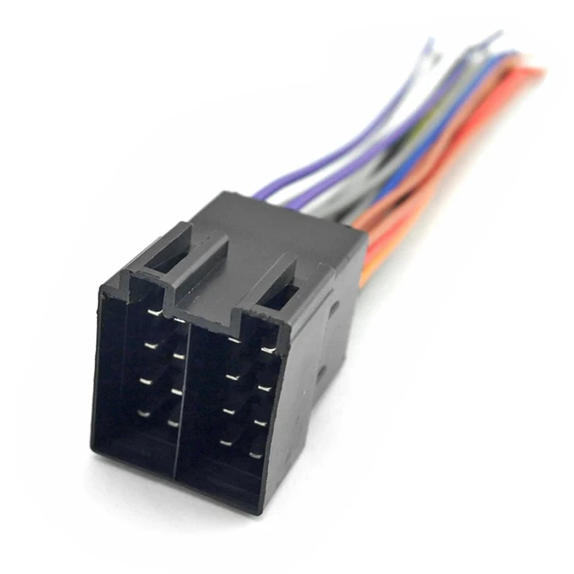 Adaptador ISO de Radio de coche, Cable de conversión extendido para  peugeot, Citroen, Audi, VW