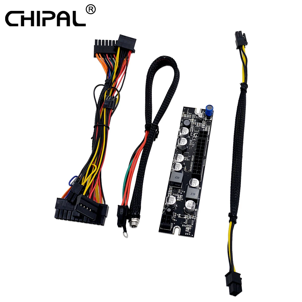 CHIPAL 12V 250W ATX 24Pin Switch PSU Adapter DC ATX Mini ITX High Power