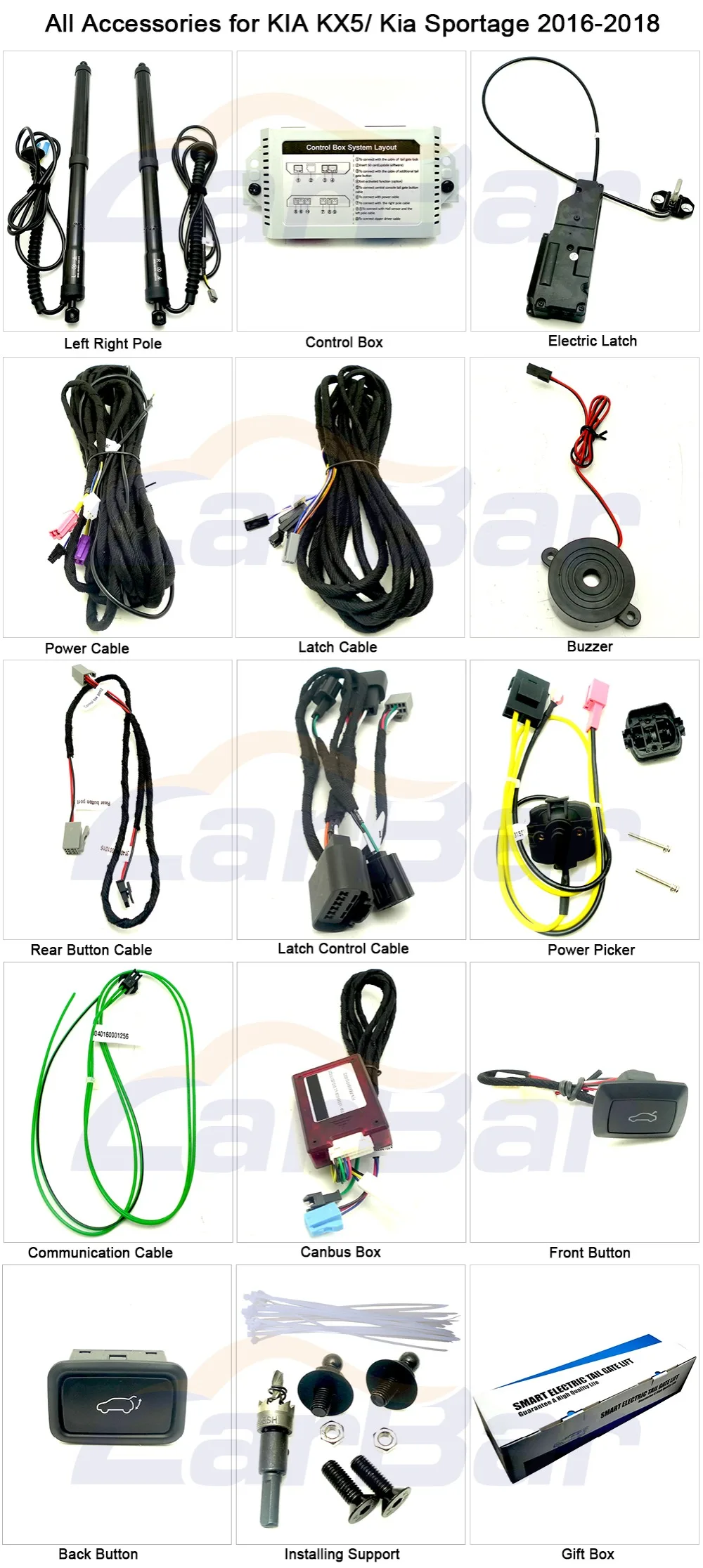 Electric Tail gate lift special for KIA KX5 Kia Sportage 2016  (6)