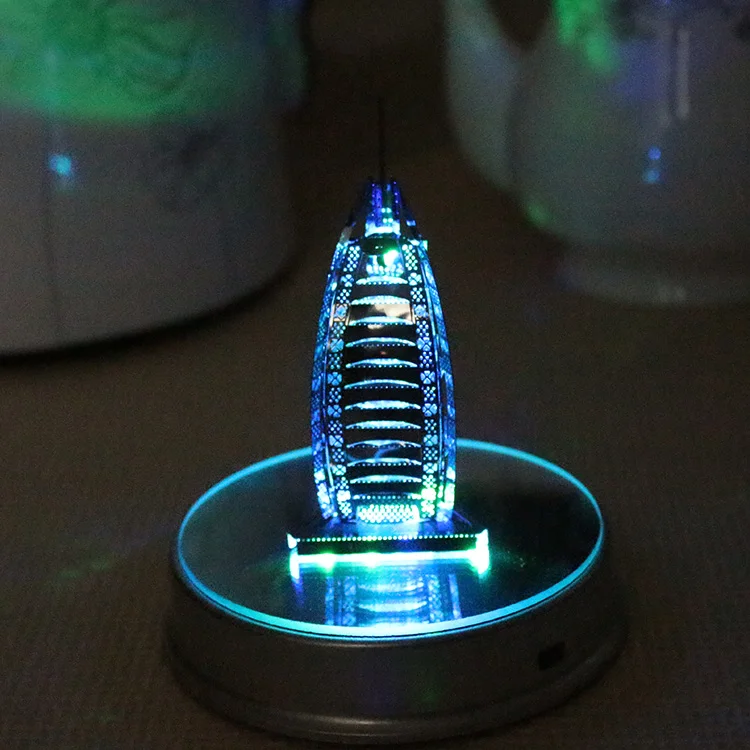 Рокфеллер Плаза ночные светильники металлические головоломки Diy ремесла мини-строительство Movelty Огни Новинка подарки Домашний Декор Аксессуары