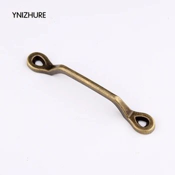 

10pcs 100*14mm Kitchen Handles Cabinet Knobs Knob Antique Jewelry Box Retro Solid Alloy Handle Storage Vintage Wooden Wine