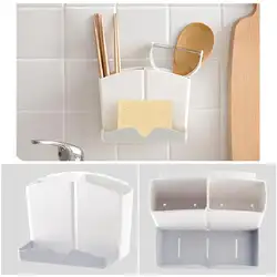Self-липкие коробка для хранения стойку шампунь держатель зубной пасты Зубная щётка угловая полка для Кухня Ванная комната