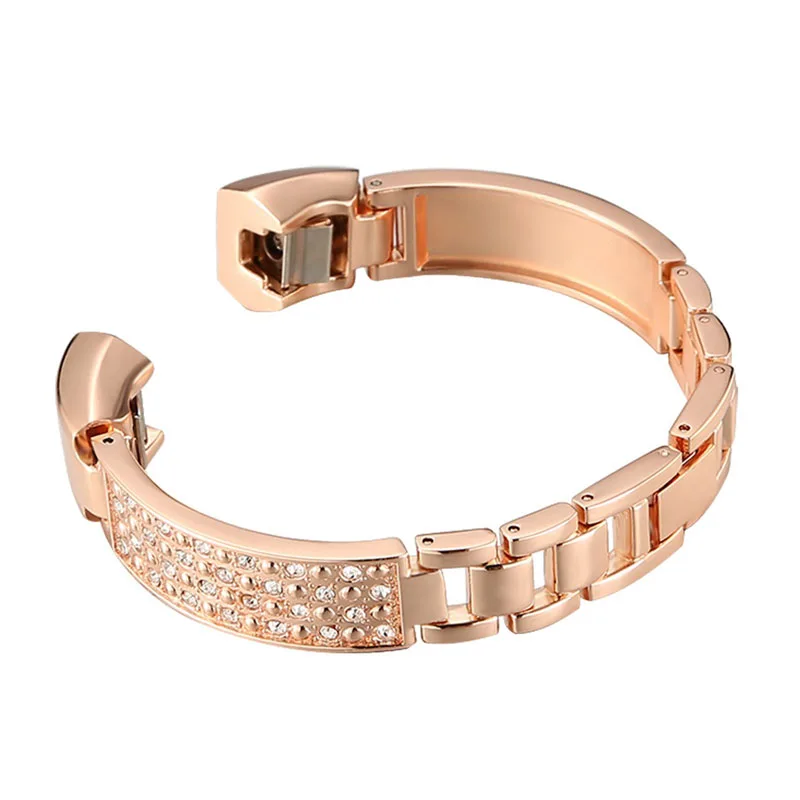 

Replacement Metal Updated Wristband Bracelet Rhinestone Band for Fitbit Alta HR / Alta LL@17