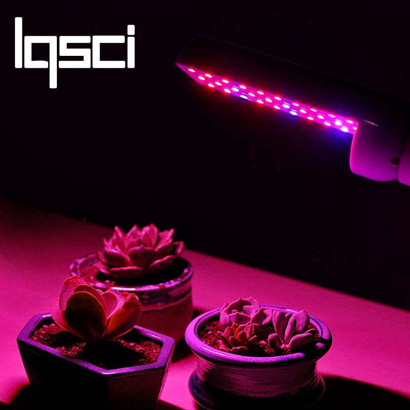 

Lqsci Plant growth lamp E27 AC 110V 220V 6W 4W 8W Full Spectrum Indoor Plant Lamp For Plants Vegs Hydroponic System Plant