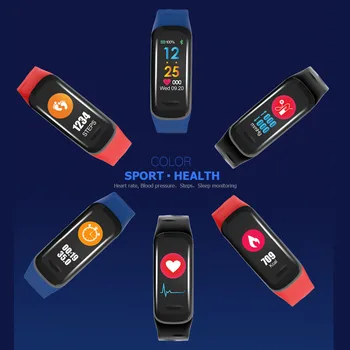 

Colorful Screen Smart Band Heart Rate Tracker Blood Pressure Monitor Smart Wristband Waterproof Sport Activity Tracker Watch