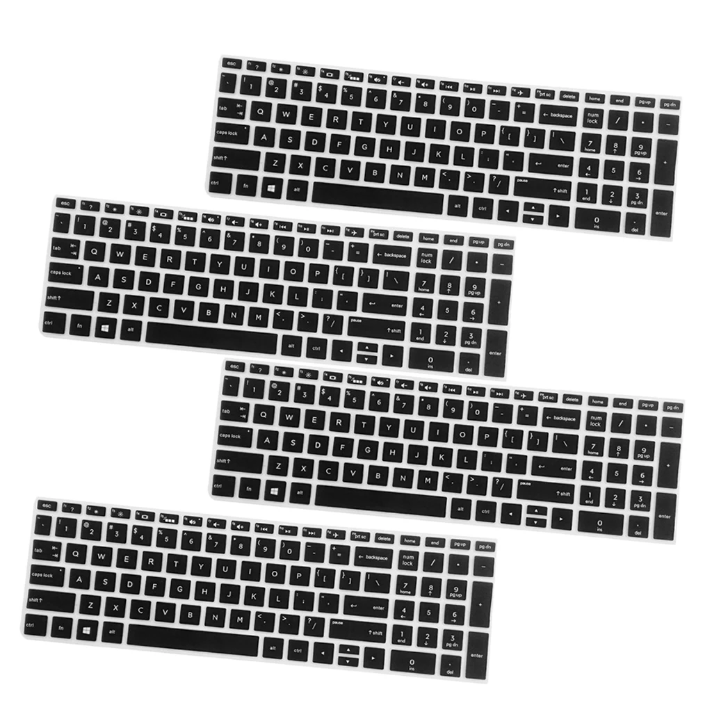 4Pcs High invisible Keyboard Protector Skin Cover For HP 15.6'' BF Laptop