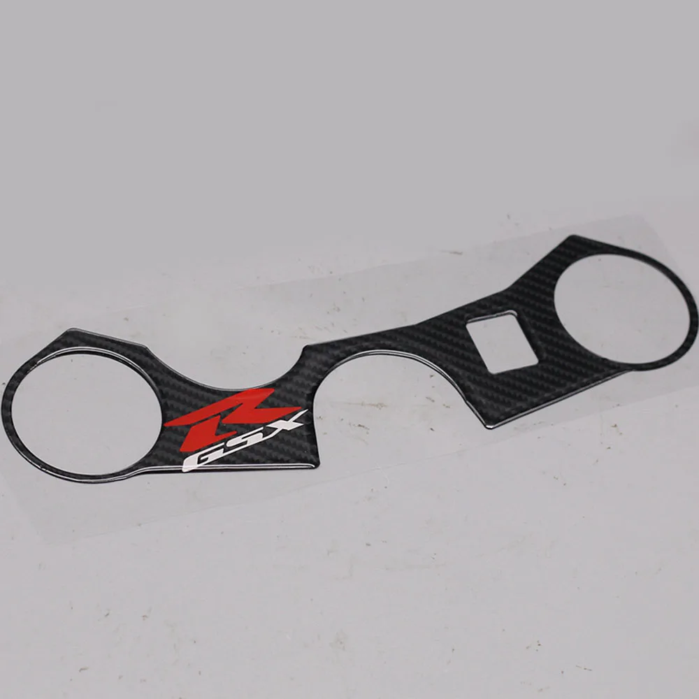 

Motorcycle Lowering Triple Tree Front End Upper Top Clamp Carbon Sticker Decal For Suzuki GSXR600 GSXR750 2006 2007 2008 2009