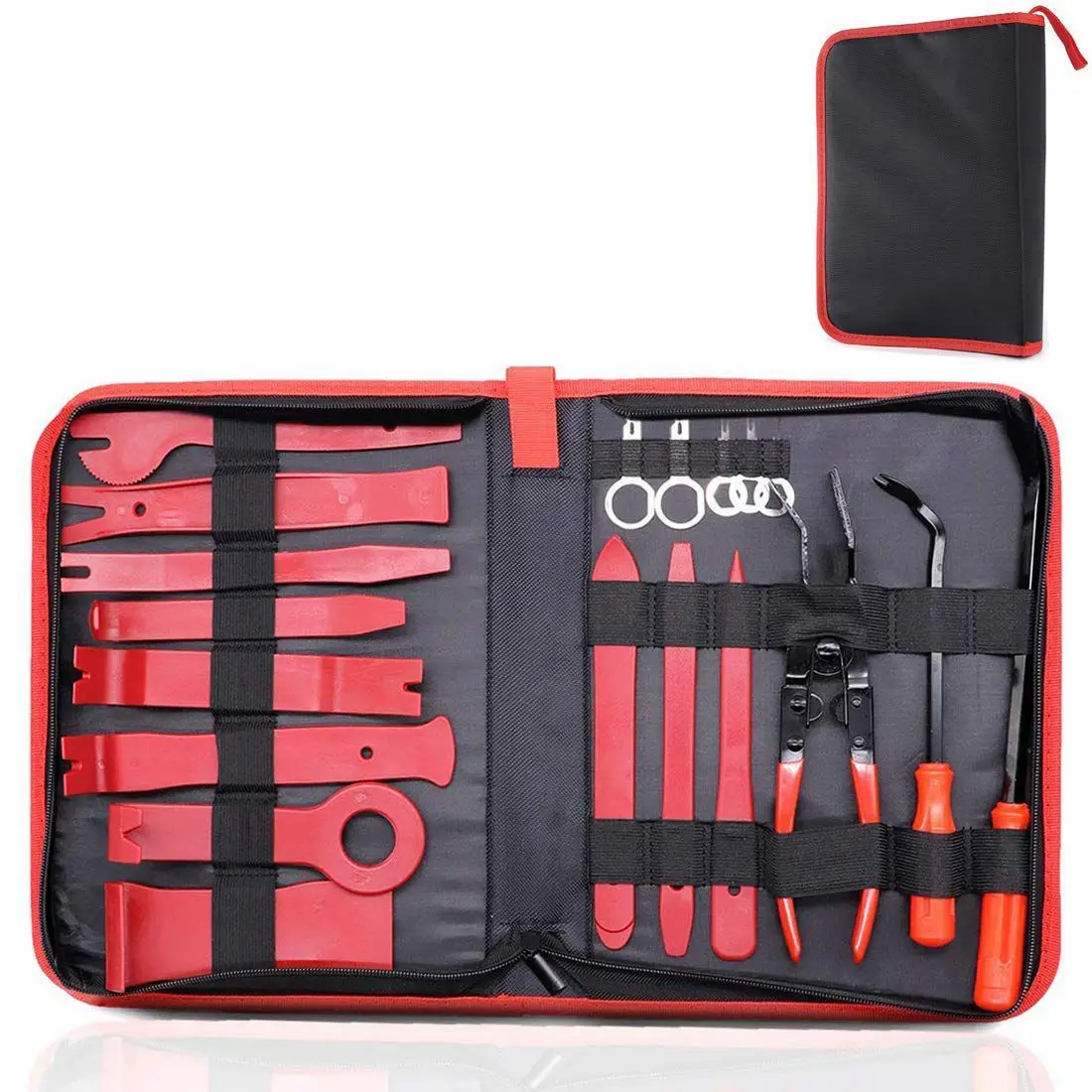 

19 pcs Trim Removal Tool Set , Car Panel Removal Tool, Auto Trim Removal Tool Kit with Storage Bag