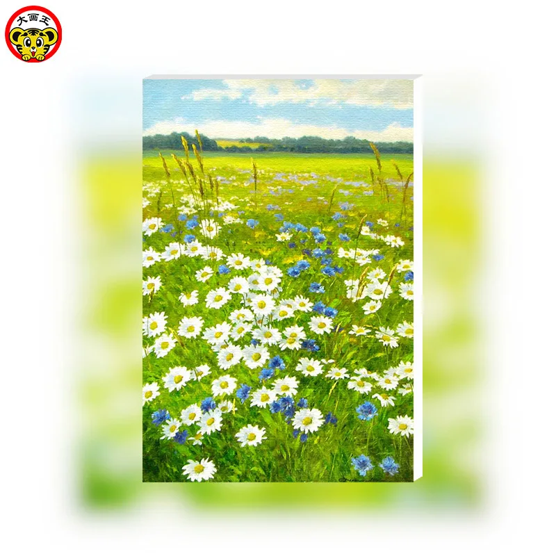 

painting by numbers art paint by number Flower field Rainbow Ocean Branch Colorful Blush paintings by numbers with oil coloring