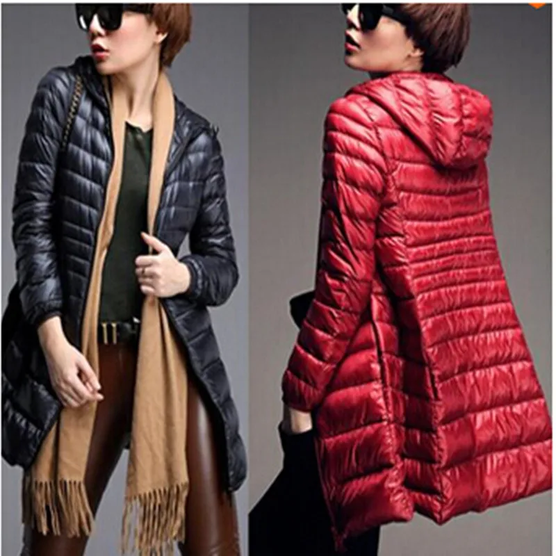 New Winter Coat Women lightweight Jacket and long sections