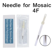 Профессиональная Перманентная Татуировка игла стерилизованная игла для татуировки бровей 50 шт 4 плоские иглы татуировки