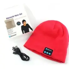 Для женщин унисекс беспроводные Bluetooth наушники съемные зимние вязаные однотонная шляпа умная шапка бини шапка ушные теплые с Cont